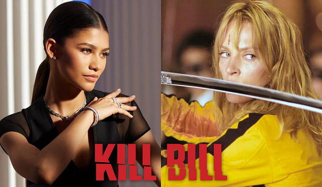 La primera entrega de Kill Bill llegó a la pantalla grande en 2003. Foto: composición/Zendaya/Instagram/Miramax