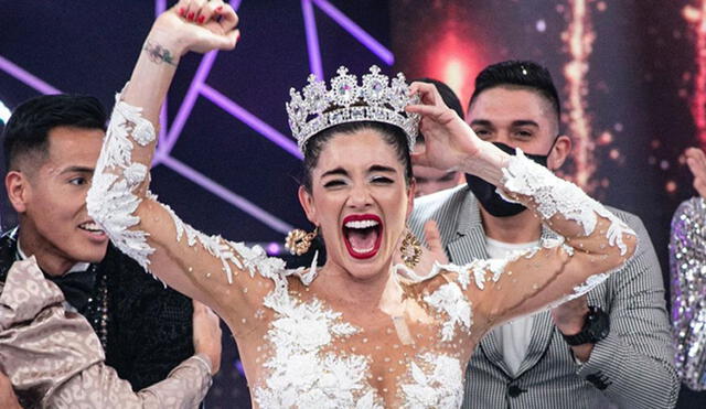 La bailarina pensó que Milena Zárate le arrebataría la corona de Reinas de show. Foto: Instagram / El gran show