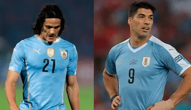 Edinson Cavani y Luis Suárez se perderán los choques de su selección ante Perú, Bolivia y Ecuador. Foto: AFP