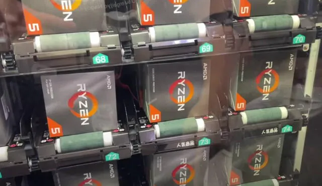 Las máquinas expendedoras son famosas en Japón, pero pocos se imaginaban que contendrían procesadores para computadoras. Foto: YouTube