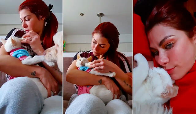 Xoana González comunicó en Instagram que el felino sufría de sordera, ceguera y problemas renales. Foto: composición/Instagram