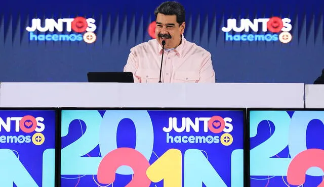 Nicolás Maduro celebró que las elecciones del 21 de noviembre serán “un triunfo total de la cultura política chavista”. Foto: EFE