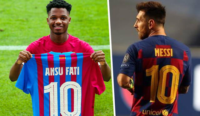 Tras 13 temporadas, Barcelona tiene nuevo '10', Ansu Fati. Fotos: FC Barcelona/EFE
