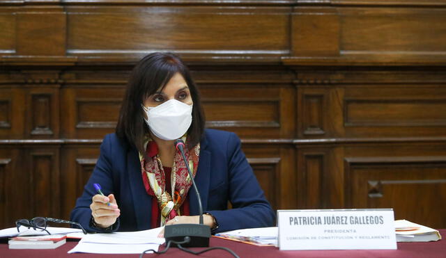 Patricia Juárez, presidenta de la Comisión de Constitución del Congreso y parlamentaria de Fuerza Popular, es la principal promotora de la referida ley. Foto: difusión