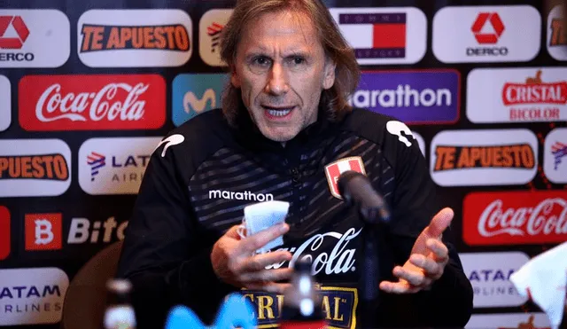 Ricardo Gareca brindó una conferencia de prensa a un día de enfrentar a Uruguay. Foto: selección Perú
