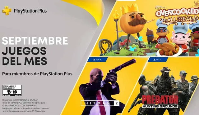 Los videojuegos que se estrenarán el próximo 7 de septiembre en PS Plus. Foto: PlayStation