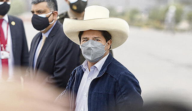 Inmutable. El presidente Castillo lleva 72 horas sin tomar decisiones cruciales en su gobierno. Foto: Félix Contreras/La República