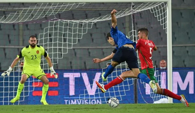 Italia empató 1-1 con Bulgaria por las Eliminatorias Qatar 2022. Foto: Selección de Italia
