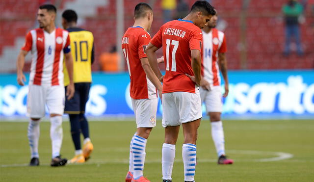 Paraguay perdió con Ecuador en las Eliminatorias a Qatar 2022. Foto: EFE