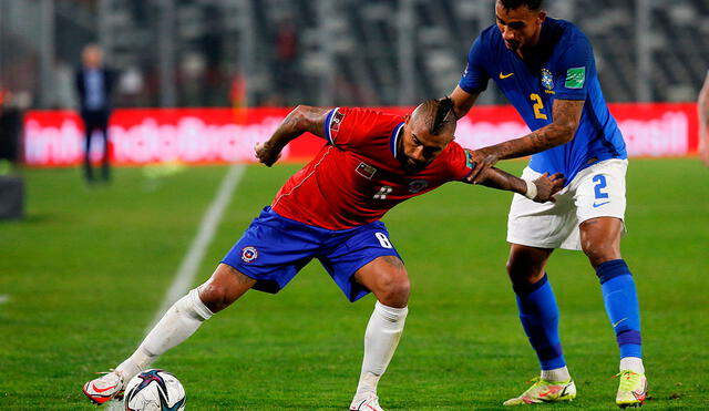 Brasil y Chile se miden en Santiago por la fecha 9 de las Eliminatorias a Qatar 2022. Foto: AFP