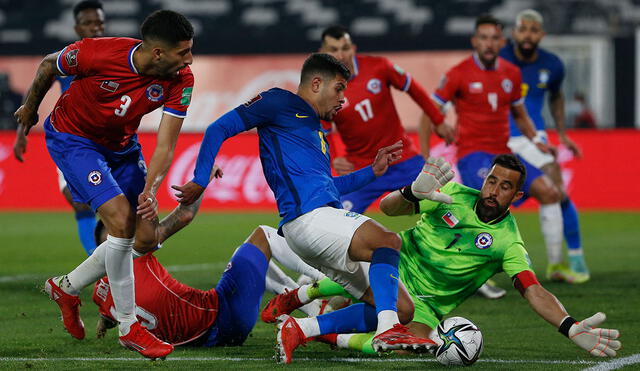 Chile acumula dos empates consecutivos en las eliminatorias. Volverá a enfrentarse a Brasil tras la Copa América. Foto: AFP