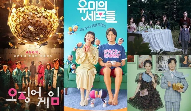 Lista de dramas coreanos que serán lanzados en 2021. Yumi's cells y Squid game son algunas de estas esperadas series. Foto: composición LR/Netflix/tvN