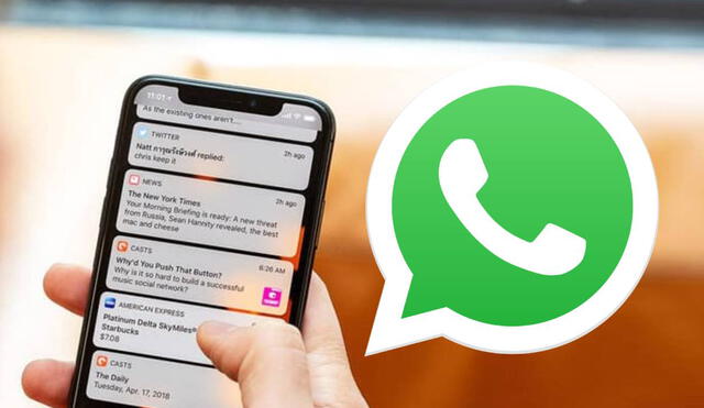 Los mensajes de WhatsApp pueden verse casi en su totalidad por segundos cuando son apenas enviados. Conoce cómo desactivar esa función y evitar miradas indeseadas. Foto: Tuapppara