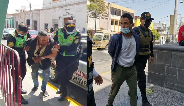 Johander Jimenez y Harrison José Franco fueron detenidos tras ser denunciados Foto: composición La República