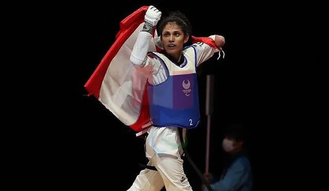 Angélica Espinoza es la primera ganadora de una medalla de oro en taekwondo en los Juegos Paralímpicos. Foto: ANPPERU