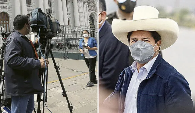 Los parlamentarios hicieron mención a la agresión sufrida por una periodista de TV Perú por parte de seguridad del Estado del presidente Castillo. Foto: composición/La República