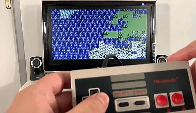 Puedes moverte por el mapa usando el control de la NES. Foto: captura de YouTube