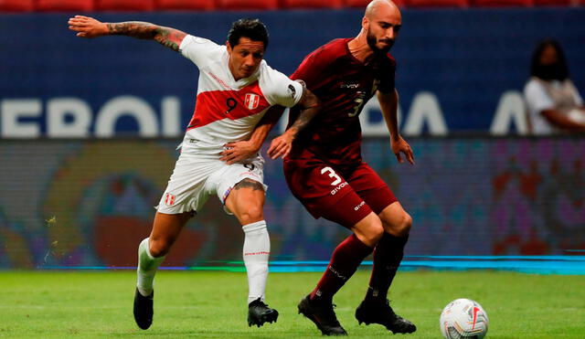 El último partido Perú vs. Venezuela fue triunfo 1-0 para la Blanquirroja por la Copa América 2021. Foto: EFE