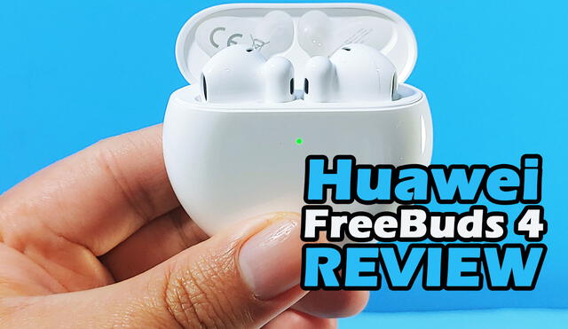Los Huawei FreeBuds 4 son de color blanco cerámica completamente inalámbricos. Foto: Edson Henriquez