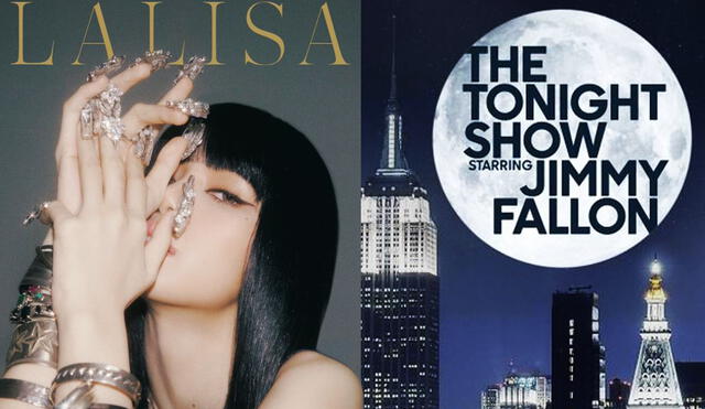 Tras el lanzamiento de su single album, Lisa realizará el primer stage del título principal "LALISA" en el programa de Jimmy Fallon. Foto: composición YG/NBC