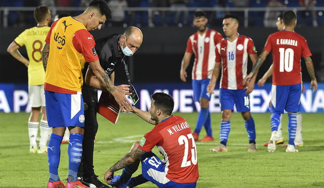 Paraguay no pudo con Colombia en su casa y sacó solo un punto. Foto: AFP