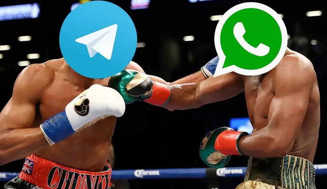 Telegram y WhatsApp suelen tener enfrentamientos en redes sociales. Foto: captura de Twitter