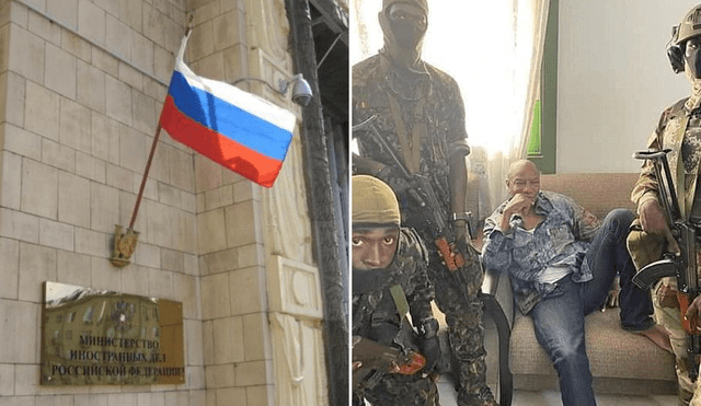 La Cancillería rusa señala que, en vez de promover la violencia, los grupos militares deberían centrarse en la paz de su país. Foto: composición