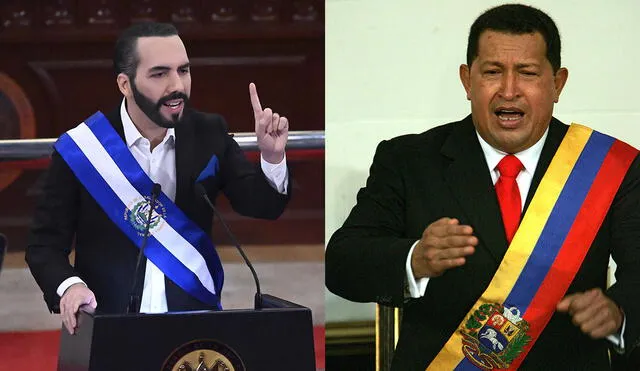 José Miguel Vivanco (HRW) destacó que el presidente de Venezuela, Hugo Chávez (der), removió jueces en siete años, mientras que el mandatario salvadoreño, Nayib Bukele (izq), lo hizo en dos. Foto: composición/AFP