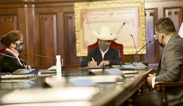 Palacio de Justicia. Presidente Pedro Castillo ofreció ayudar a reforzar el sistema judicial. Foto: difusión