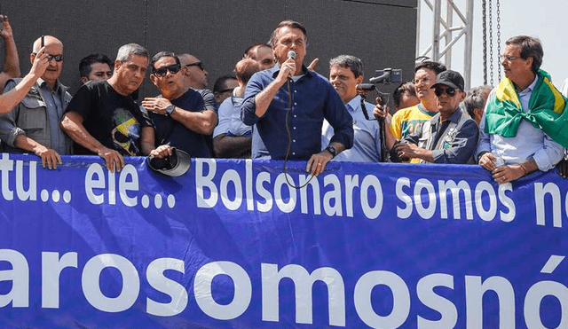 Con motivo del Día de la Independencia brasileña, Bolsonaro convocó a sus seguidores a salir masivamente a la calle. Foto: AFP