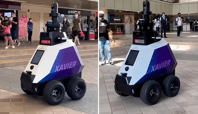 Los robots son manejados remotamente desde una central policial. Foto: captura de YouTube