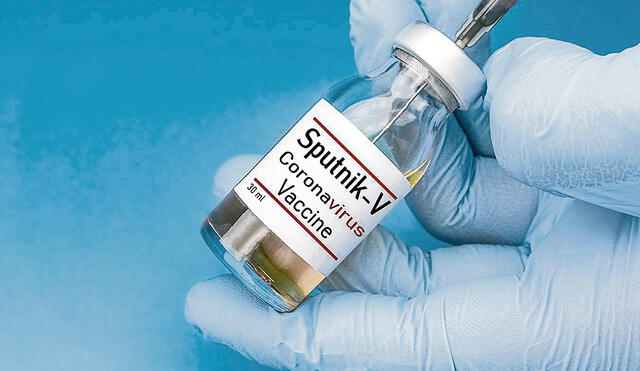 Dosis. La vacuna Sputnik V tiene una alta efi cacia contra el Covid-19. Se requieren 2 dosis. Foto: difusión