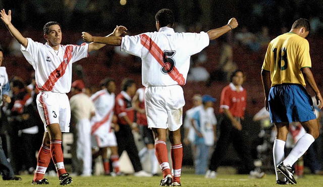 En 2001, Perú empató de forma sorpresiva contra Brasil en Sao Paulo. Foto: AFP