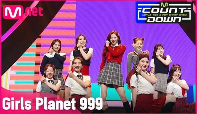 Trainees actuarán en M COUNTDOWN de Mnet tras ganar la misión 'Conect' en el capítulo 4 de Girls Planet 999. Foto: Mnet