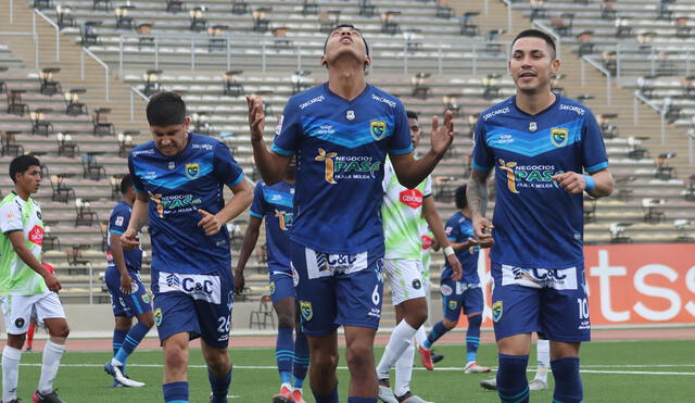 Navarro celebrando su gol ante Piratas FC. Foto: Liga De Fútbol Profesional