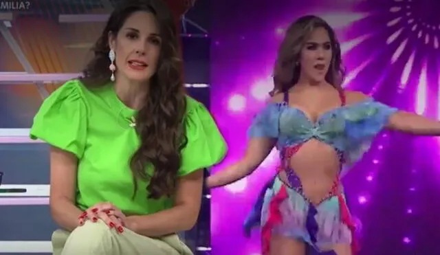 Rebeca Escribens reveló que Isabel Acevedo es una de sus favoritas para ganar Reinas del show. Foto: captura América TV