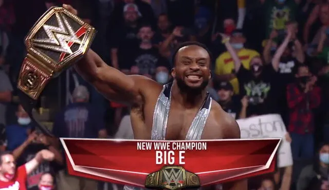 Big E se hizo por primera vez en su carrera con el campeonato Mundial de WWE. Foto: captura de Fox Sports