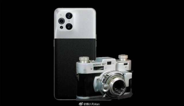 La filtración incluye una fotografía del presunto teléfono que destaca por el tamaño de sus sensores. Foto: Weibo