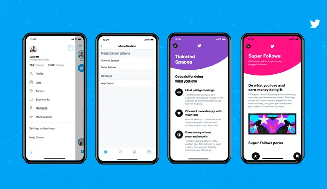 Los espacios de Twitter funcionan como una videollamada pública dentro de la app. Foto: Twitter