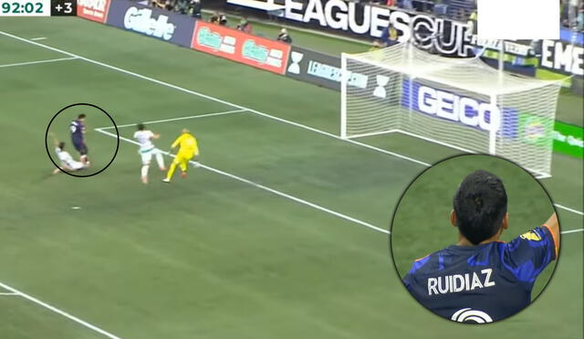 Raúl Ruidíaz fue la estrella del partido entre Seattle Sounders y Santos Laguna. Foto: captura de Youtube