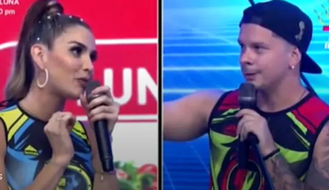 Korina Rivadeneira y Mario Hart compartirán en el set de Esto es guerra. Foto: captura América