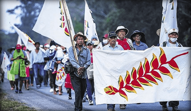 La marcha indígena comenzó su recorrido en la ciudad de Trinidad, Beni, el 25 de agosto. Foto: Kandire