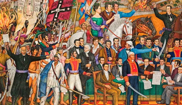 Retablo de la independencia de México de Juan Ogorman. Foto: Televisa