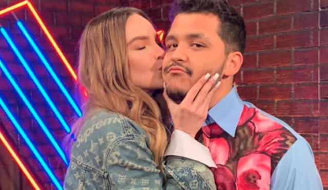 Belinda y Christian Nodal se lucen juntos tras rumores sobre separación. Foto: La voz TV Azteca/ Instagram
