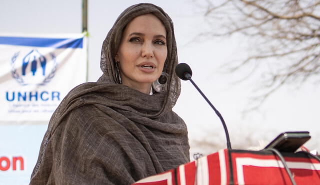 Jolie también es embajadora de la Agencia de la ONU para los Refugiados. Foto: AFP