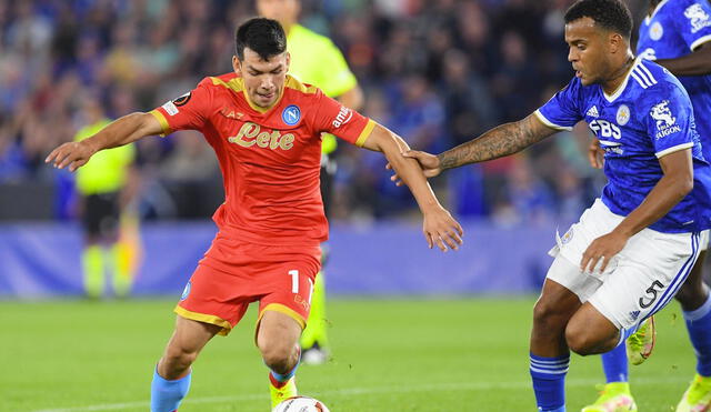 Leicester City igualó 2-2 ante Napoli por el grupo C de la Europa League. Foto: twitter Napoli
