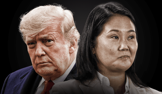 Una vez más compararon a Keiko Fujimori con Donald Trump. Foto: composición de Gerson Cardoso/ La República