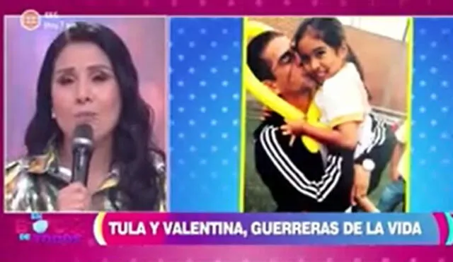 Tula Rodríguez se mostró orgullosa de su hija. Foto: captura de América TV