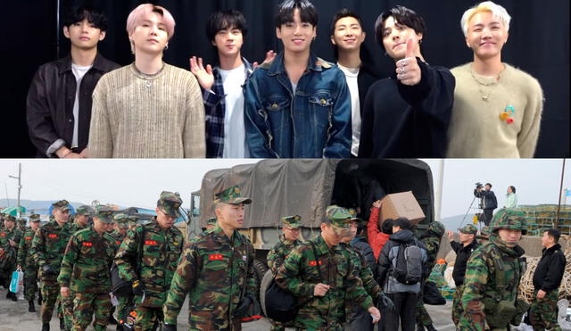 El futuro de BTS y atender el llamado de Corea del Sur para cumplir con el servicio militar obligatorio. Foto: composición LR / Big Hit /AFP