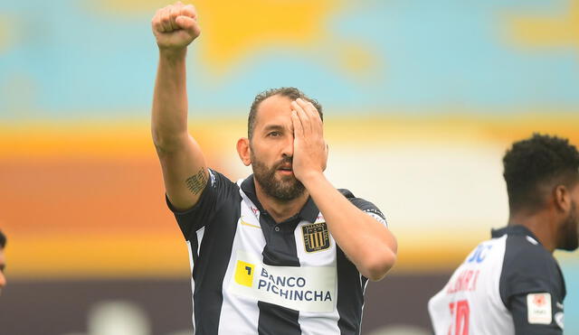 Hernán Barcos registra seis goles en la Liga 1 Betsson. Foto: FPF
